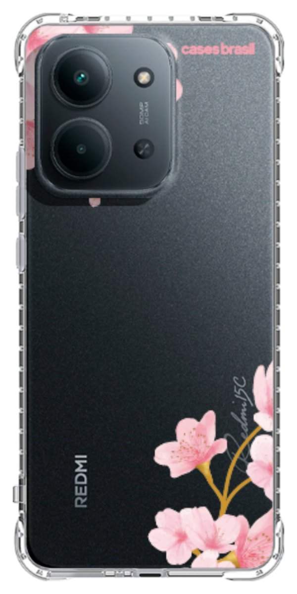 Capinha para Celular flores laterais
