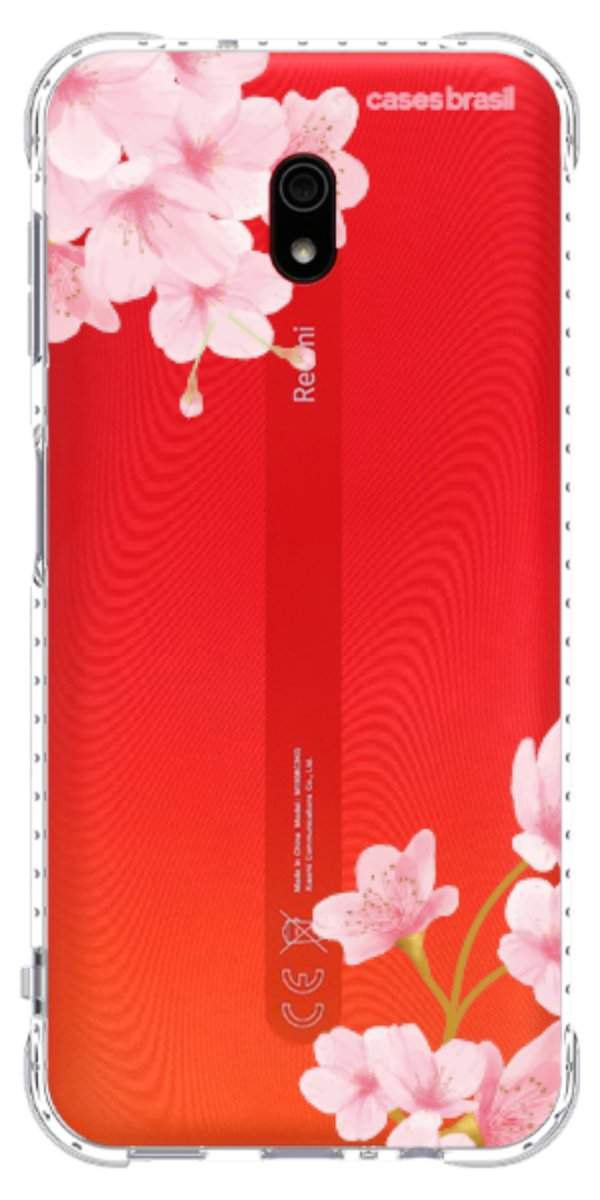 Capinha para Celular flores laterais