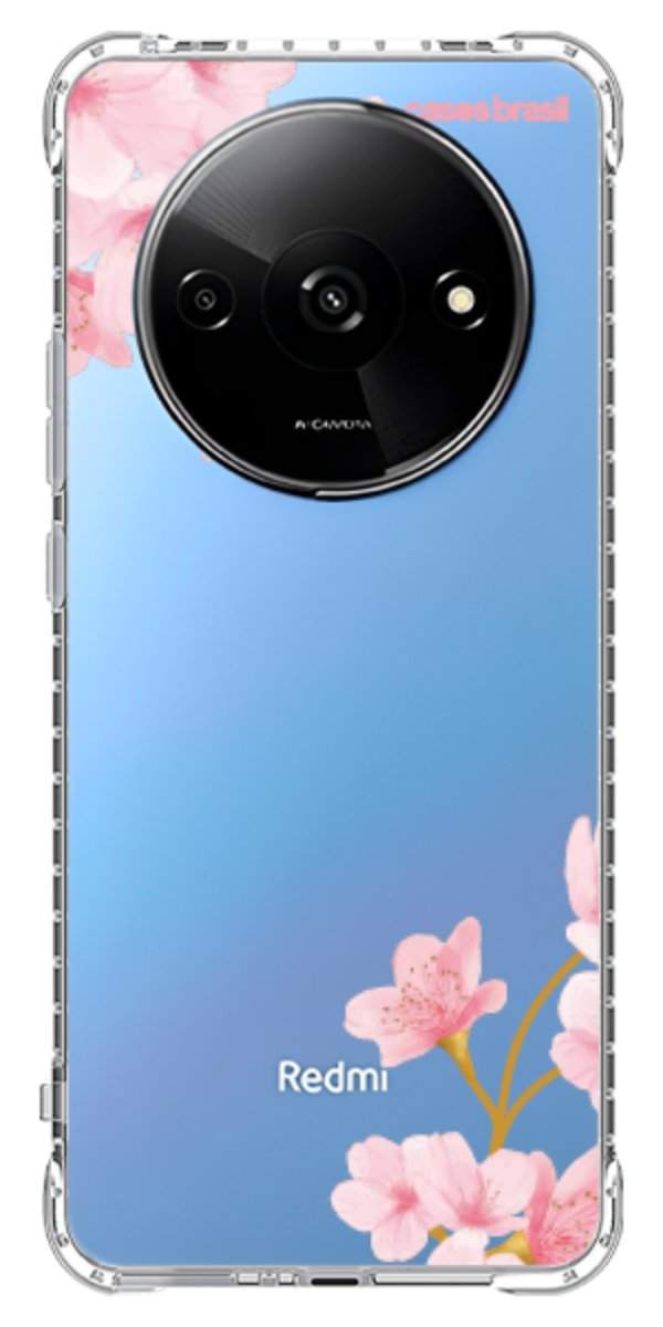 Capinha para Celular flores laterais