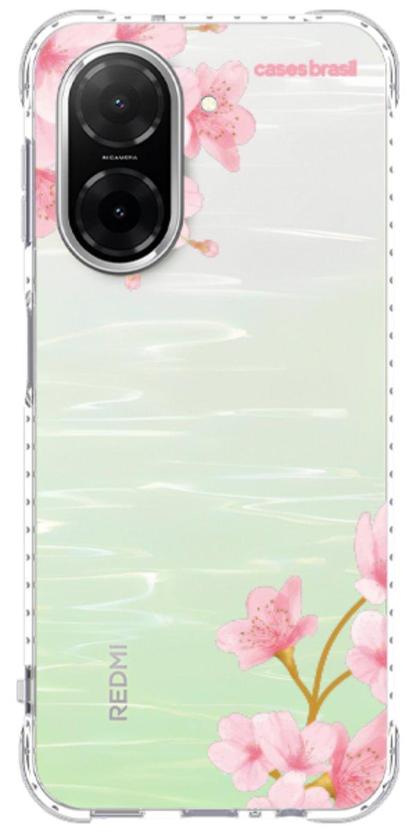Capinha para Celular flores laterais