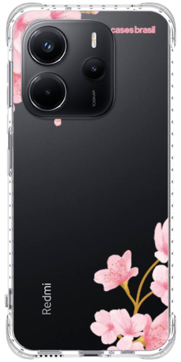 Capinha para Celular flores laterais