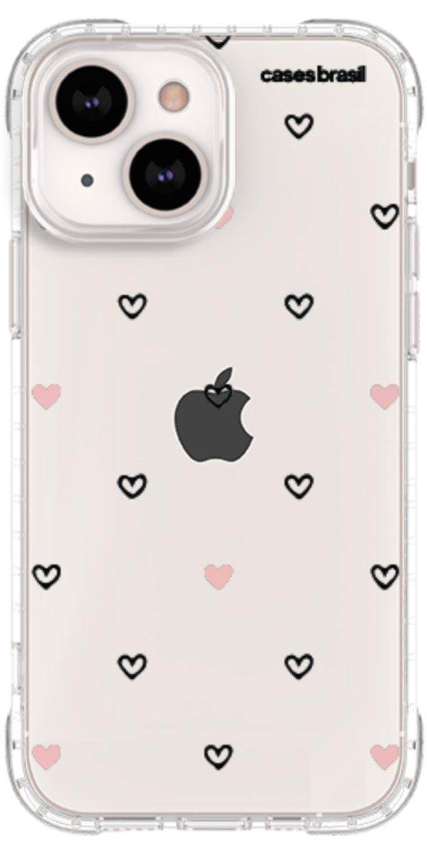 Capinha para Celular Corações Delicados Minimalista