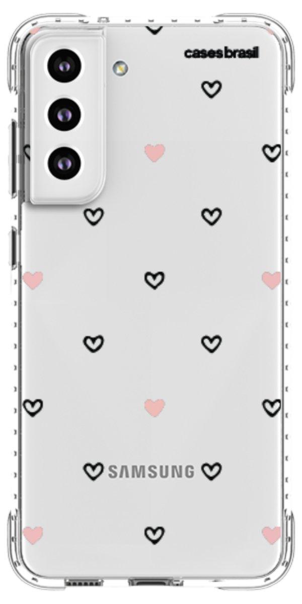 Capinha para Celular Corações Delicados Minimalista