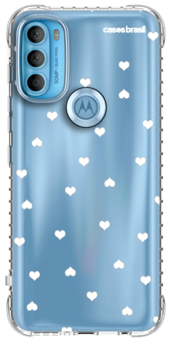 Capinha para Celular Corações Flutuantes Minimalista
