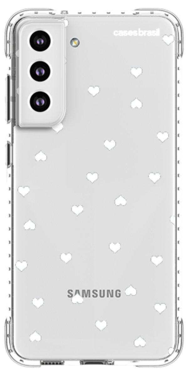 Capinha para Celular Corações Flutuantes Minimalista