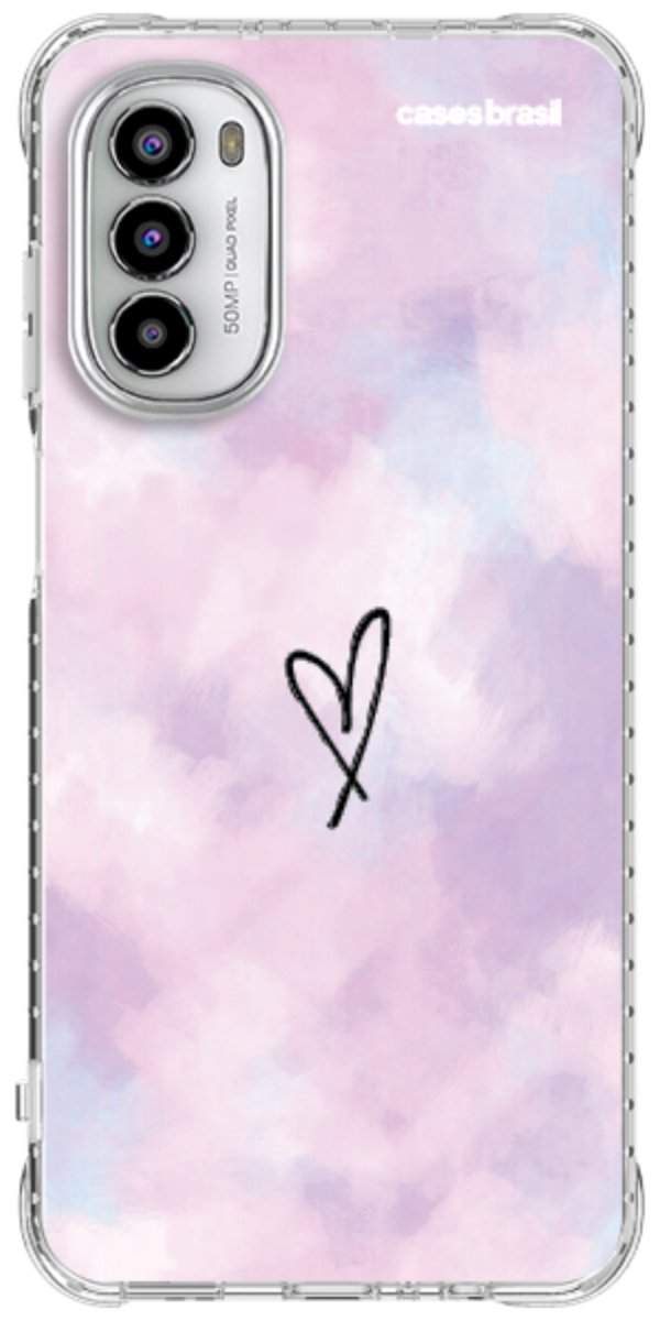 Capinha para Celular Coração Lilás