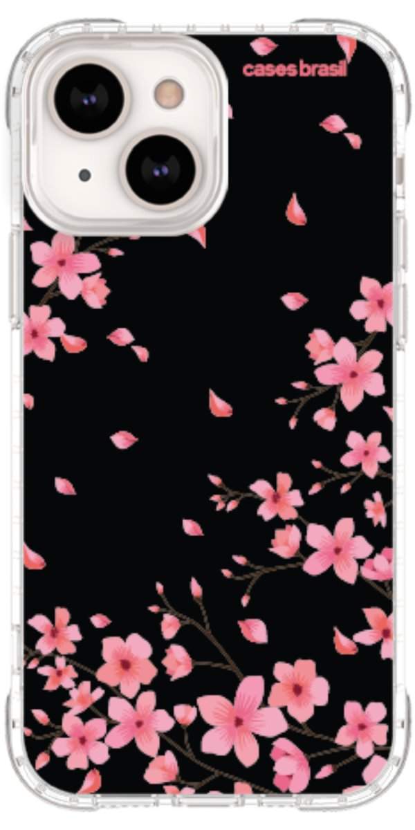 Capinha para Celular Flores de Cerejeiras