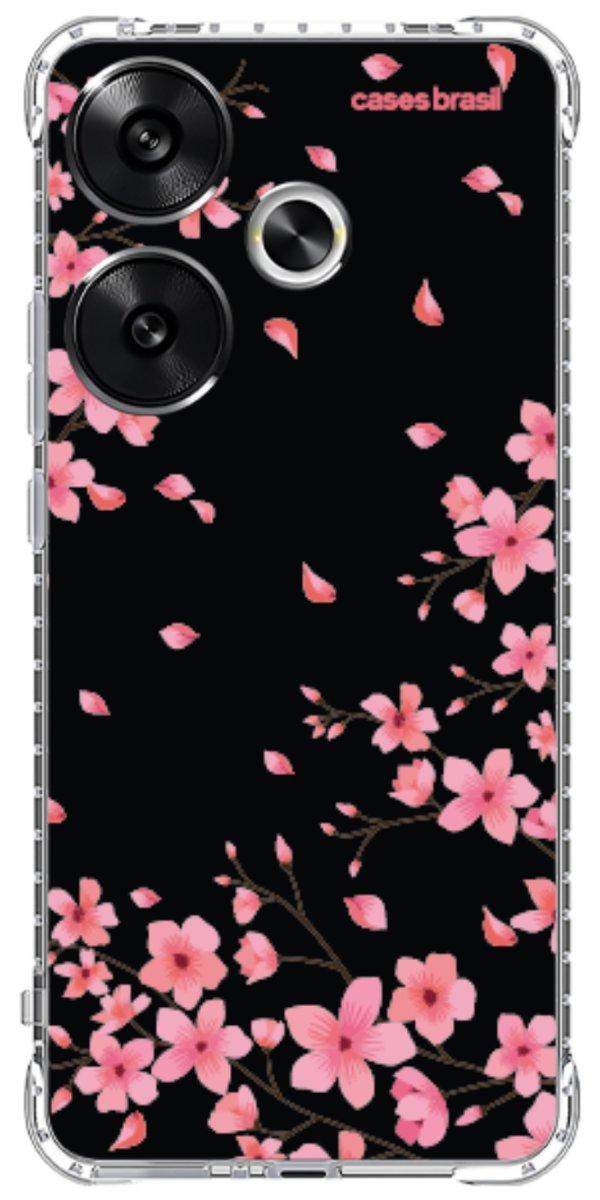 Capinha para Celular Flores de Cerejeiras