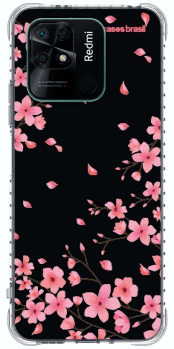 Capinha para Celular Flores de Cerejeiras