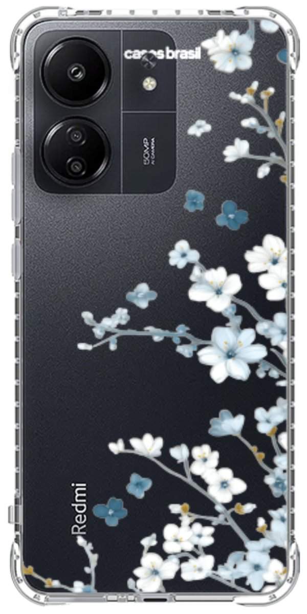 Capinha para Celular Flores de Inverno