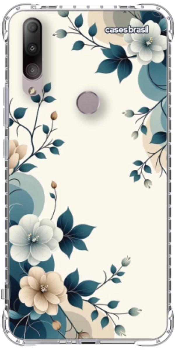 Capinha para Celular Floral Azul