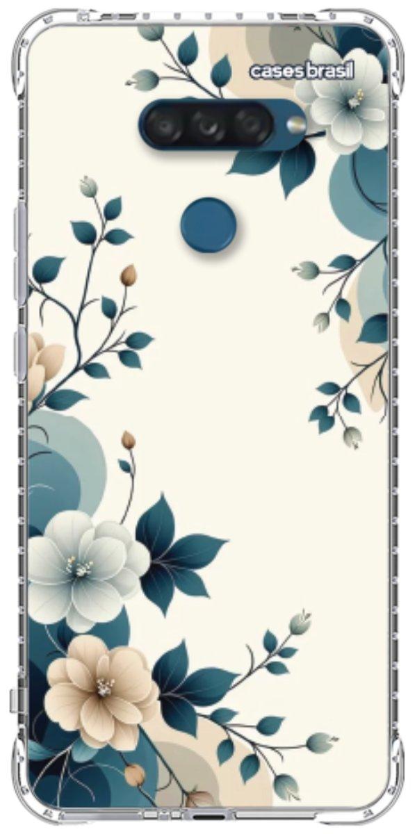 Capinha para Celular Floral Azul