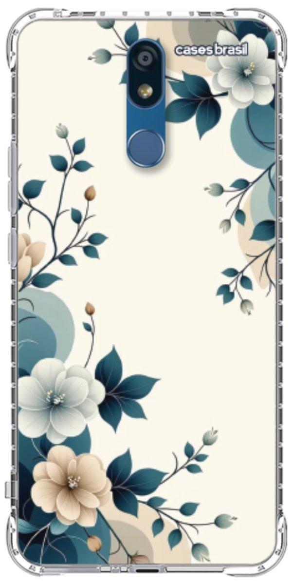 Capinha para Celular Floral Azul