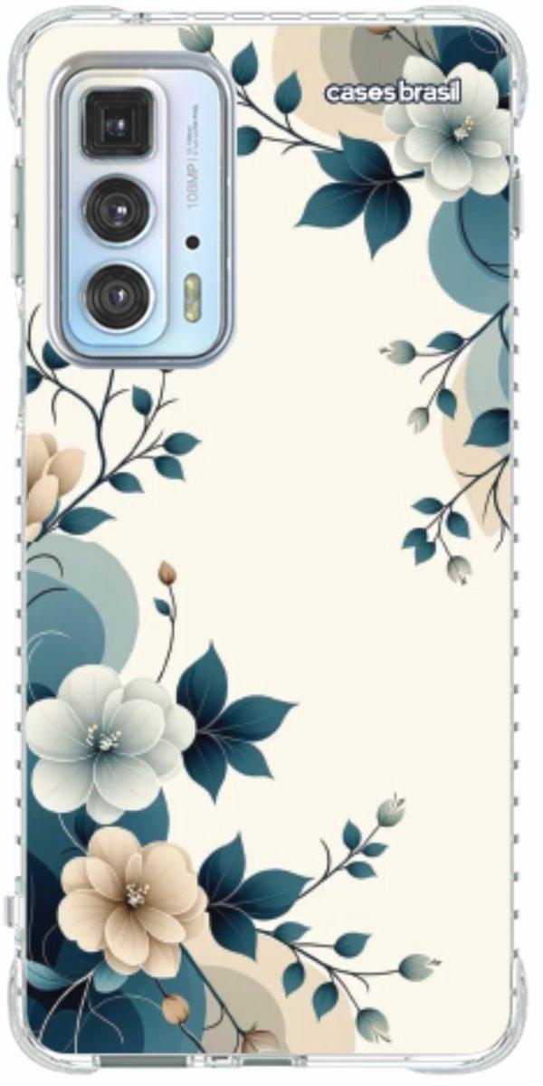 Capinha para Celular Floral Azul