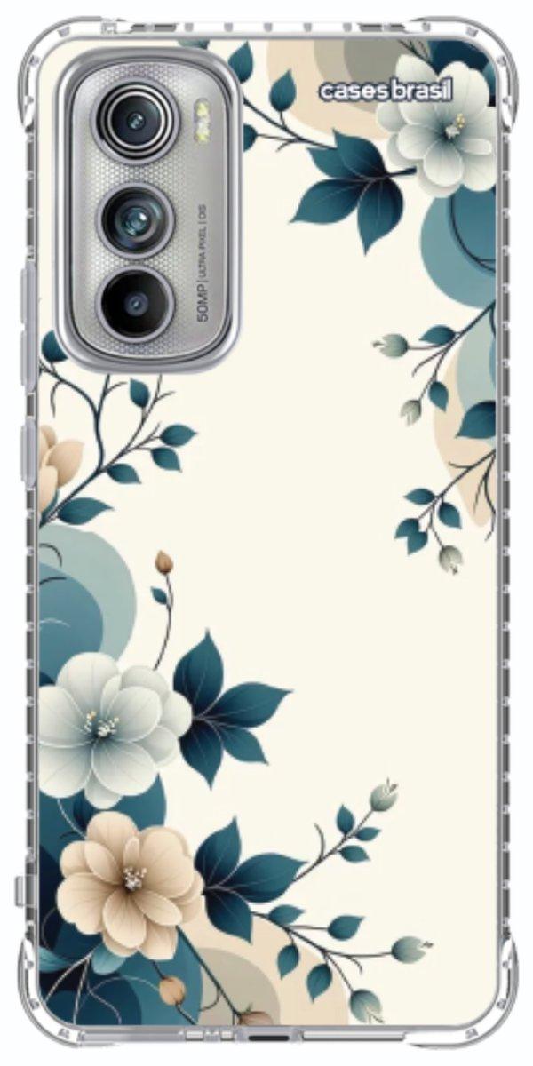 Capinha para Celular Floral Azul