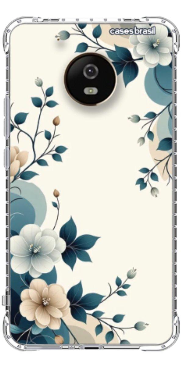 Capinha para Celular Floral Azul