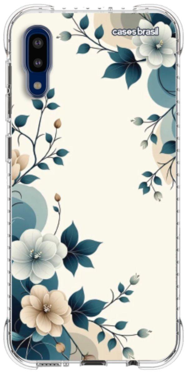 Capinha para Celular Floral Azul