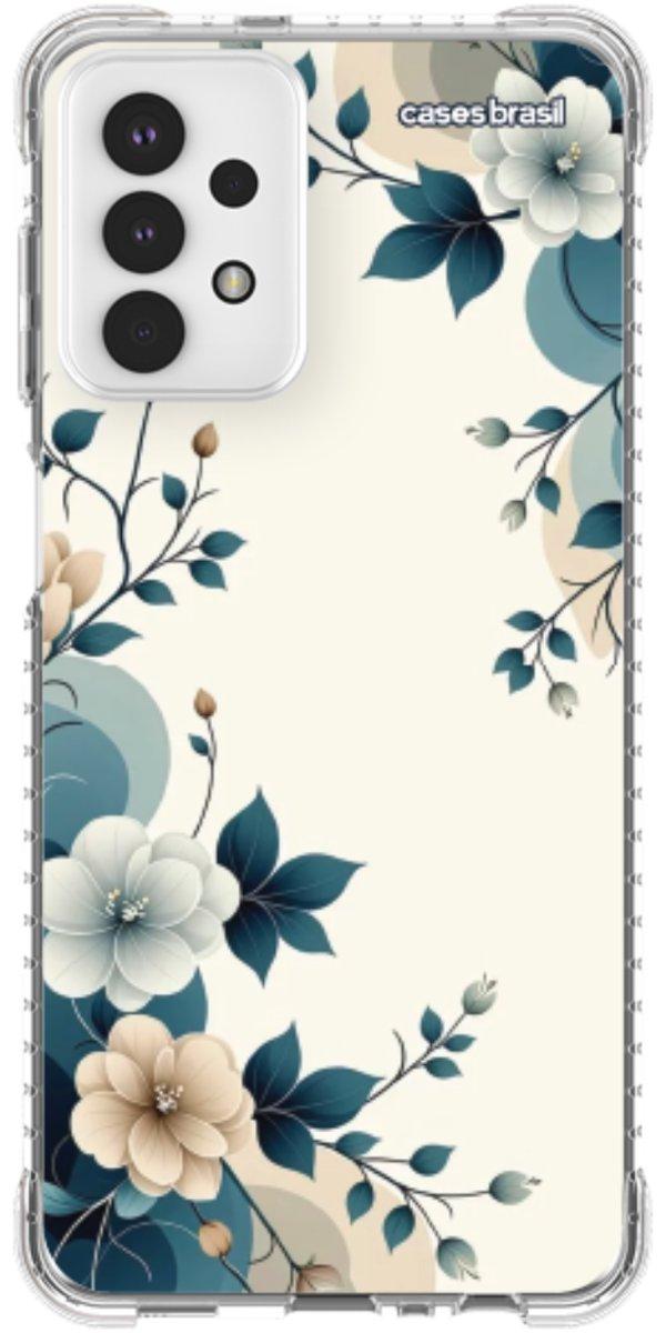 Capinha para Celular Floral Azul