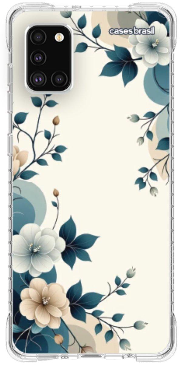 Capinha para Celular Floral Azul