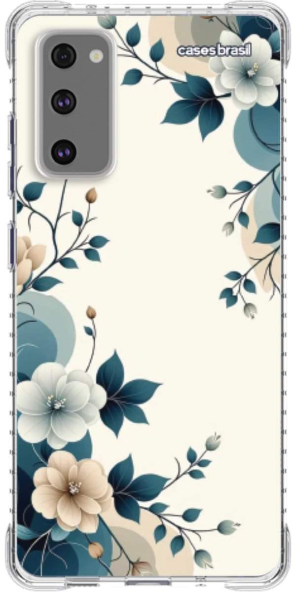Capinha para Celular Floral Azul