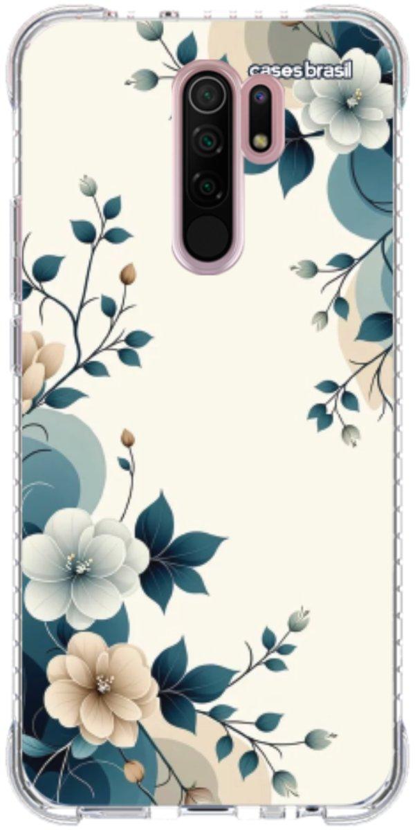 Capinha para Celular Floral Azul