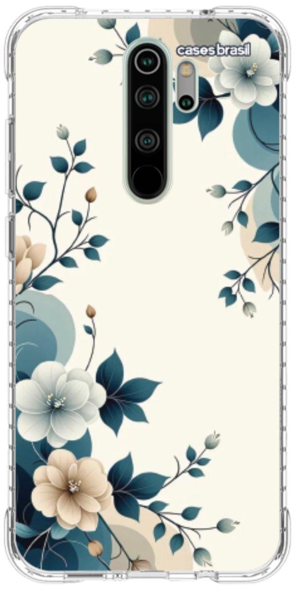Capinha para Celular Floral Azul