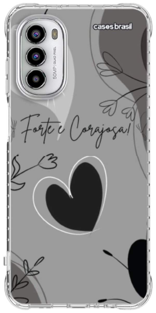 Capinha para Celular Corações Cinza