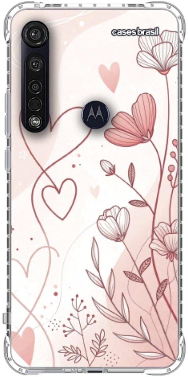 Capinha para Celular Floral com Corações