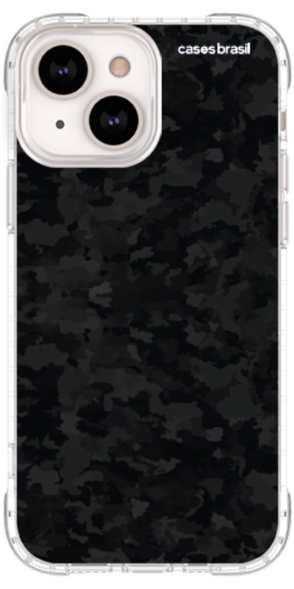 Capinha para Celular Camuflado Black