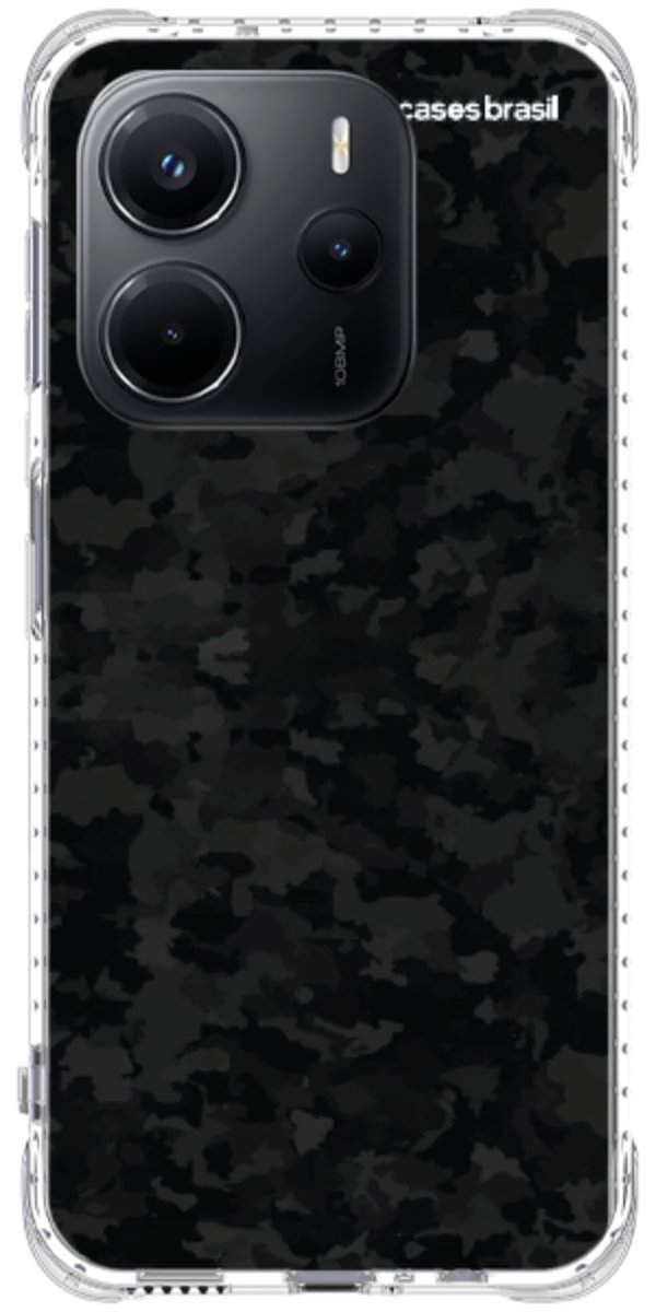 Capinha para Celular Camuflado Black