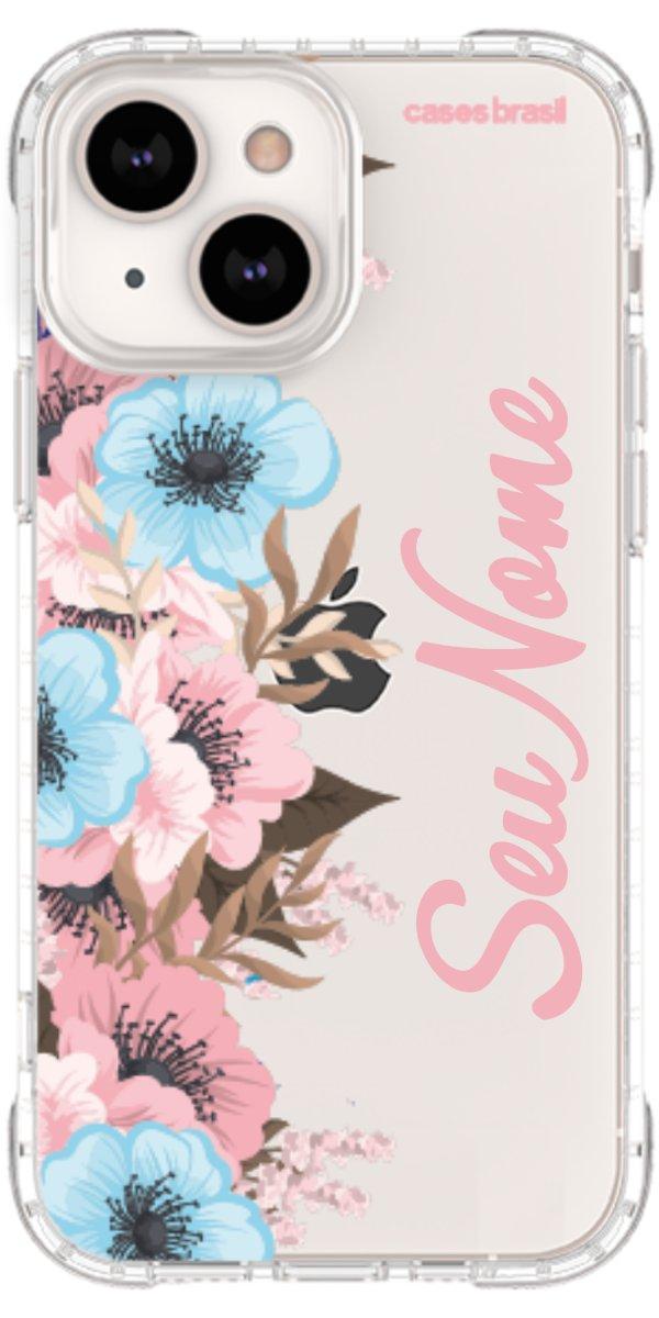 Capinha para Celular Moldura Floral