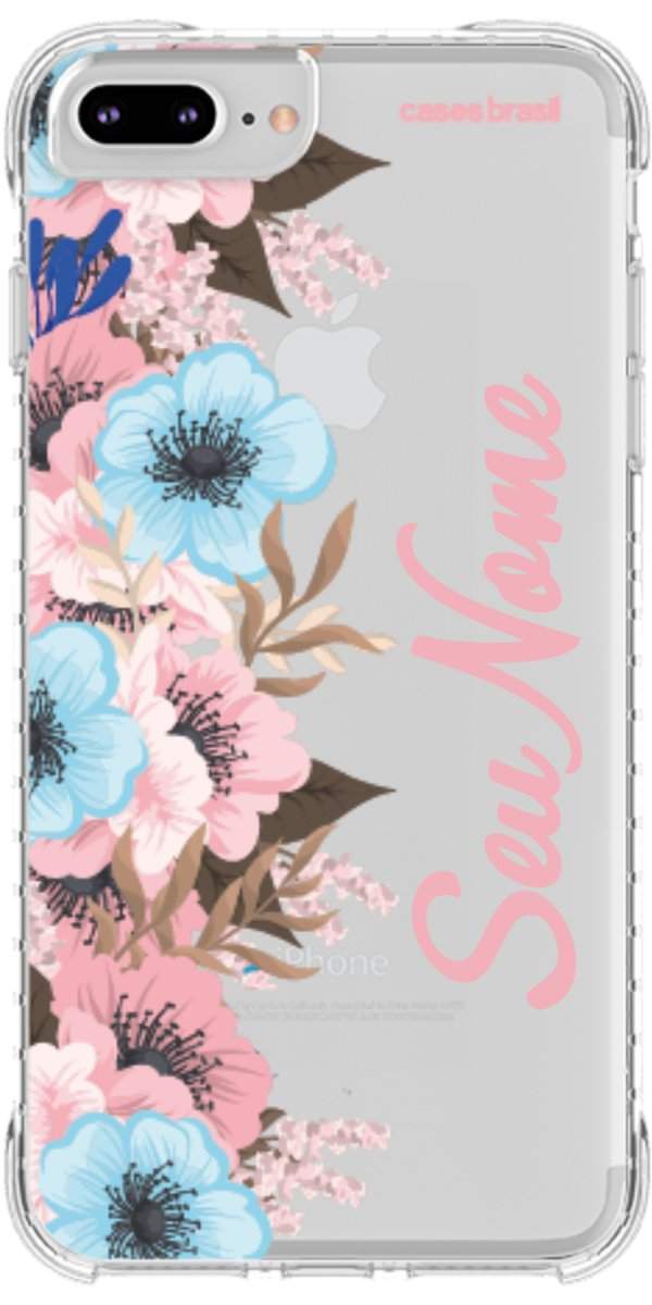 Capinha para Celular Moldura Floral