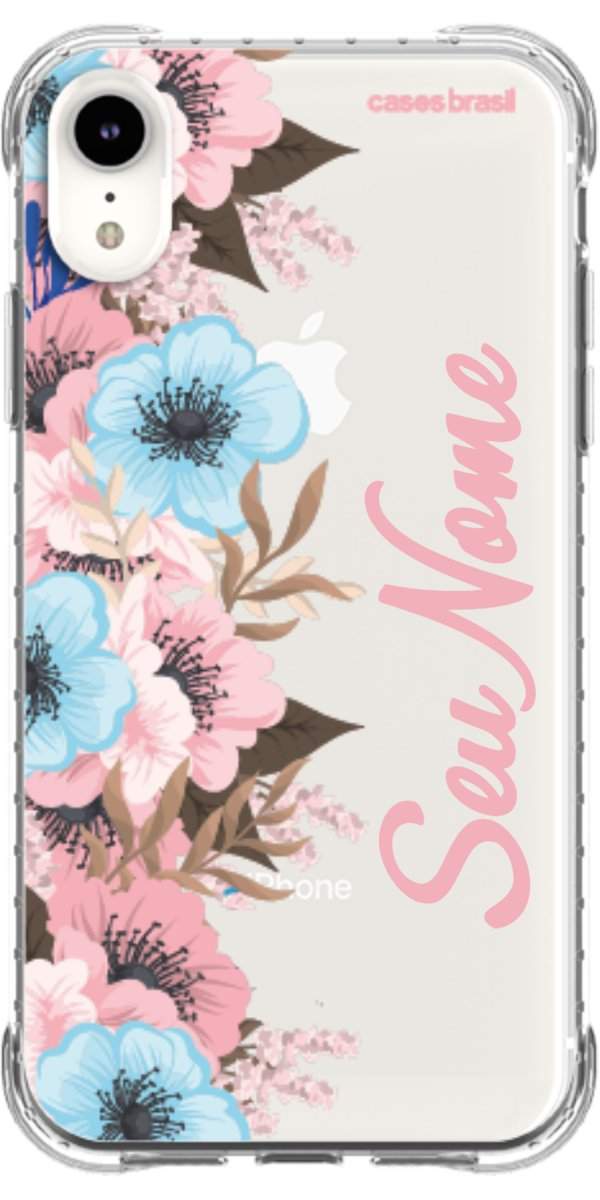 Capinha para Celular Moldura Floral
