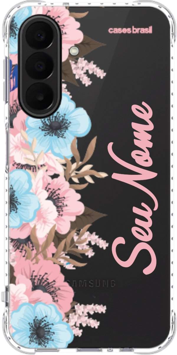 Capinha para Celular Moldura Floral