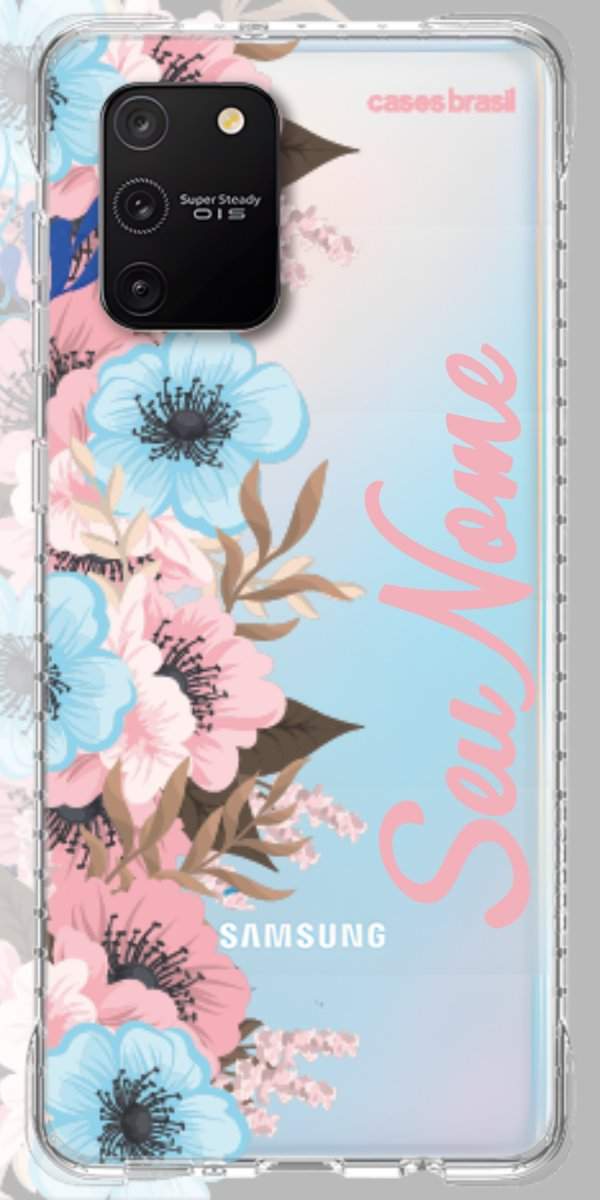 Capinha para Celular Moldura Floral