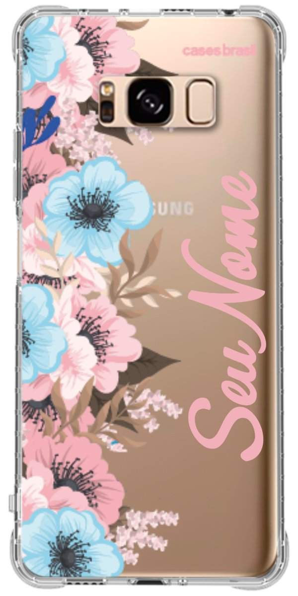 Capinha para Celular Moldura Floral