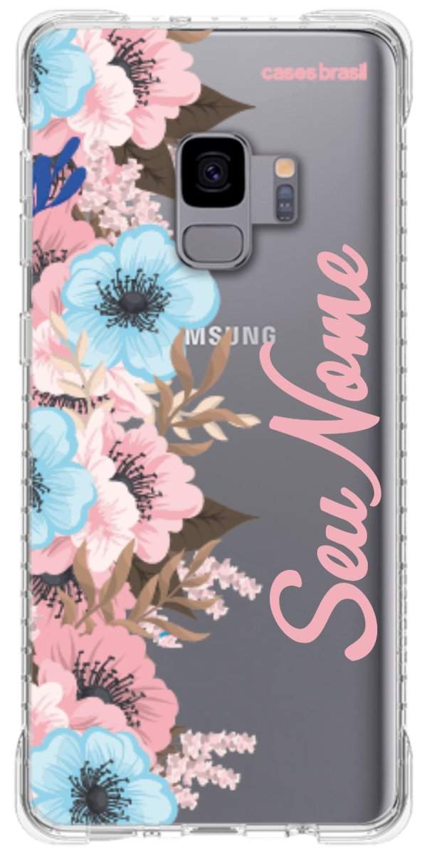 Capinha para Celular Moldura Floral