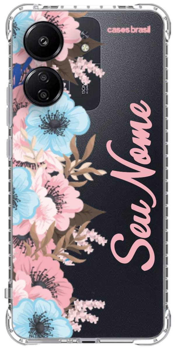 Capinha para Celular Moldura Floral