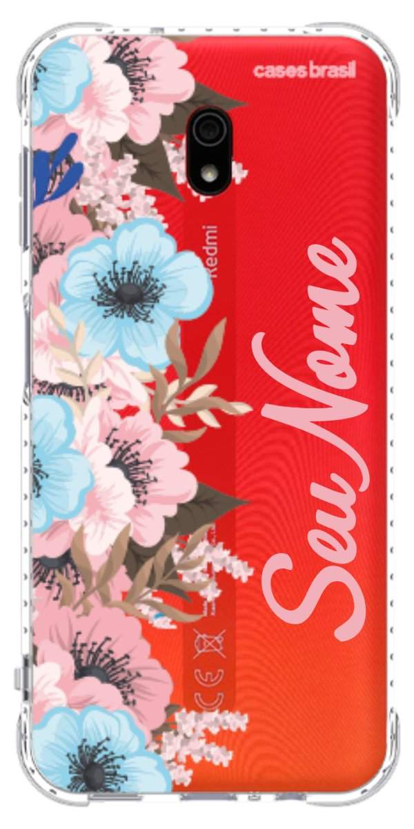 Capinha para Celular Moldura Floral