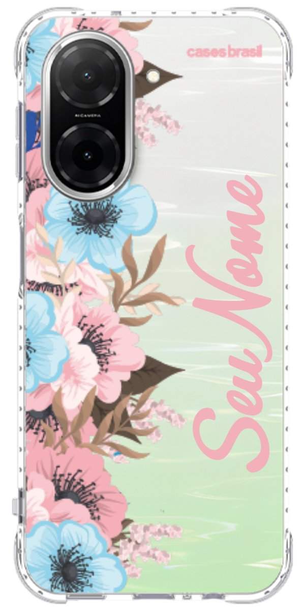Capinha para Celular Moldura Floral