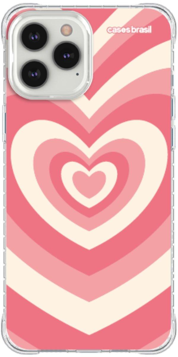 Capinha para Celular Coração Retrô Coral