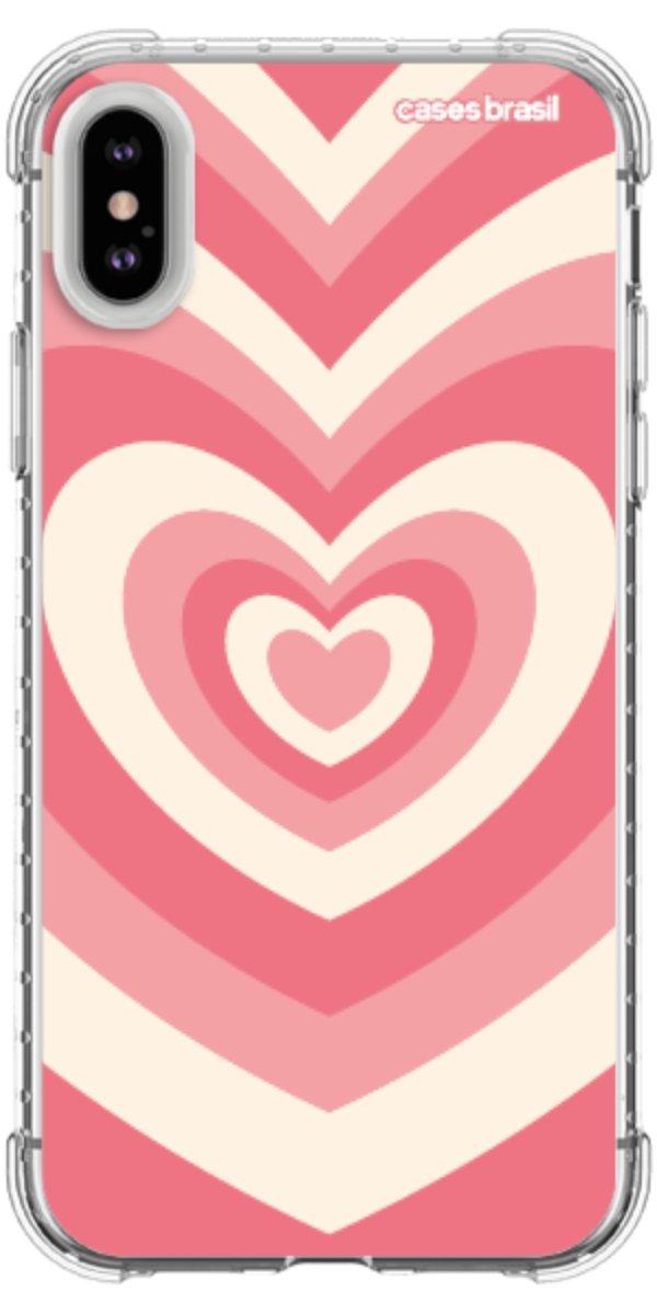Capinha para Celular Coração Retrô Coral