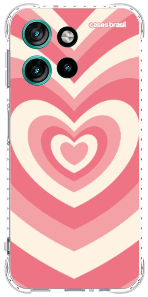 Capinha para Celular Coração Retrô Coral