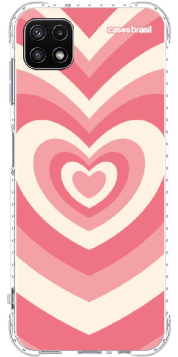 Capinha para Celular Coração Retrô Coral