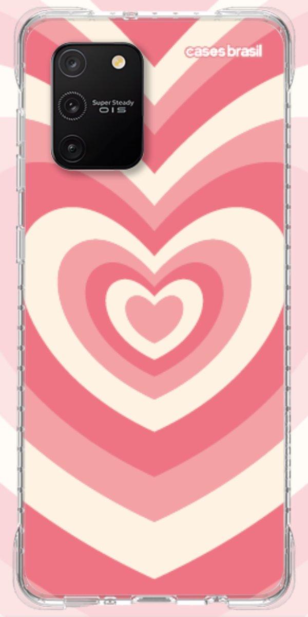 Capinha para Celular Coração Retrô Coral