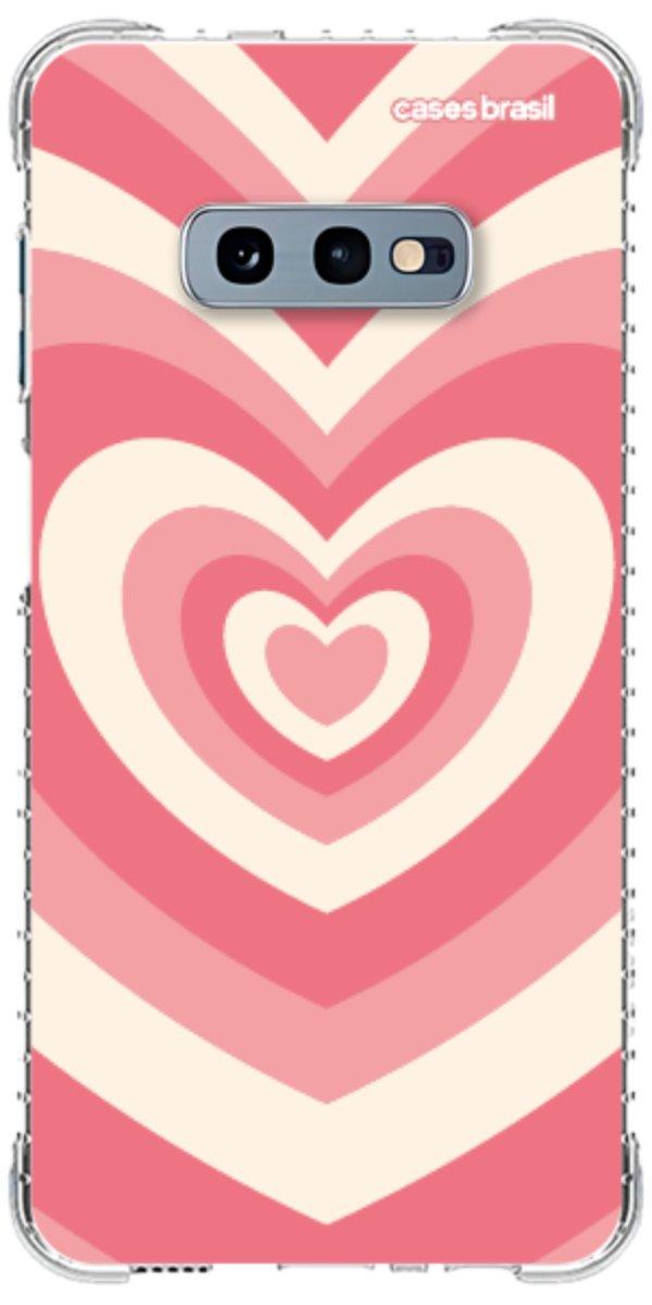 Capinha para Celular Coração Retrô Coral