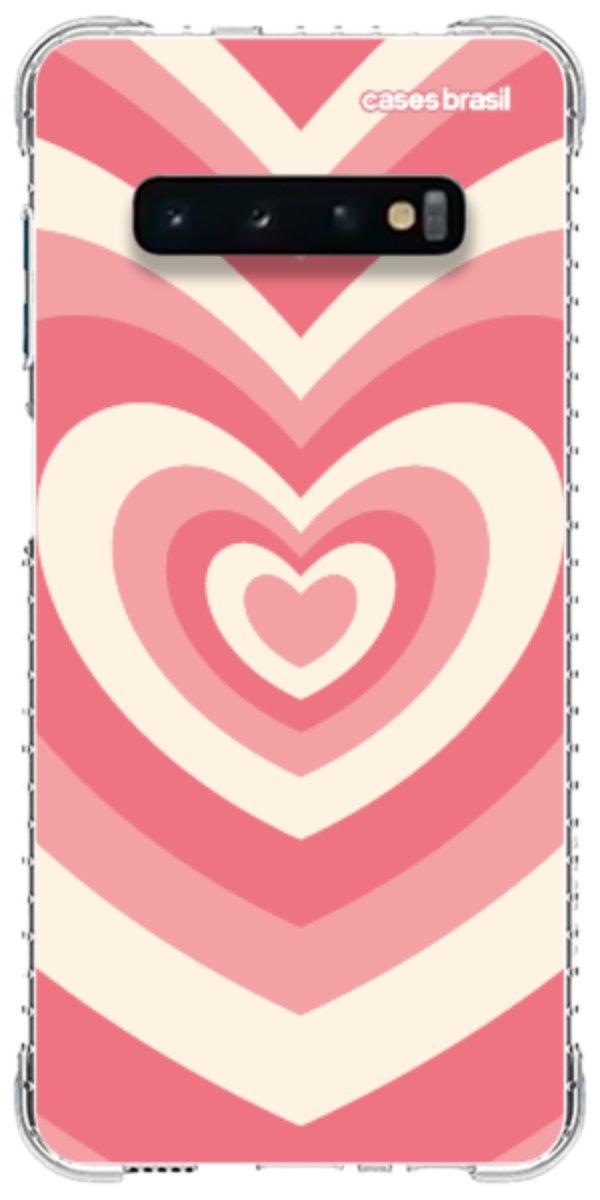 Capinha para Celular Coração Retrô Coral