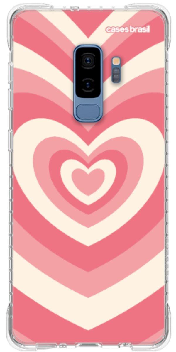 Capinha para Celular Coração Retrô Coral