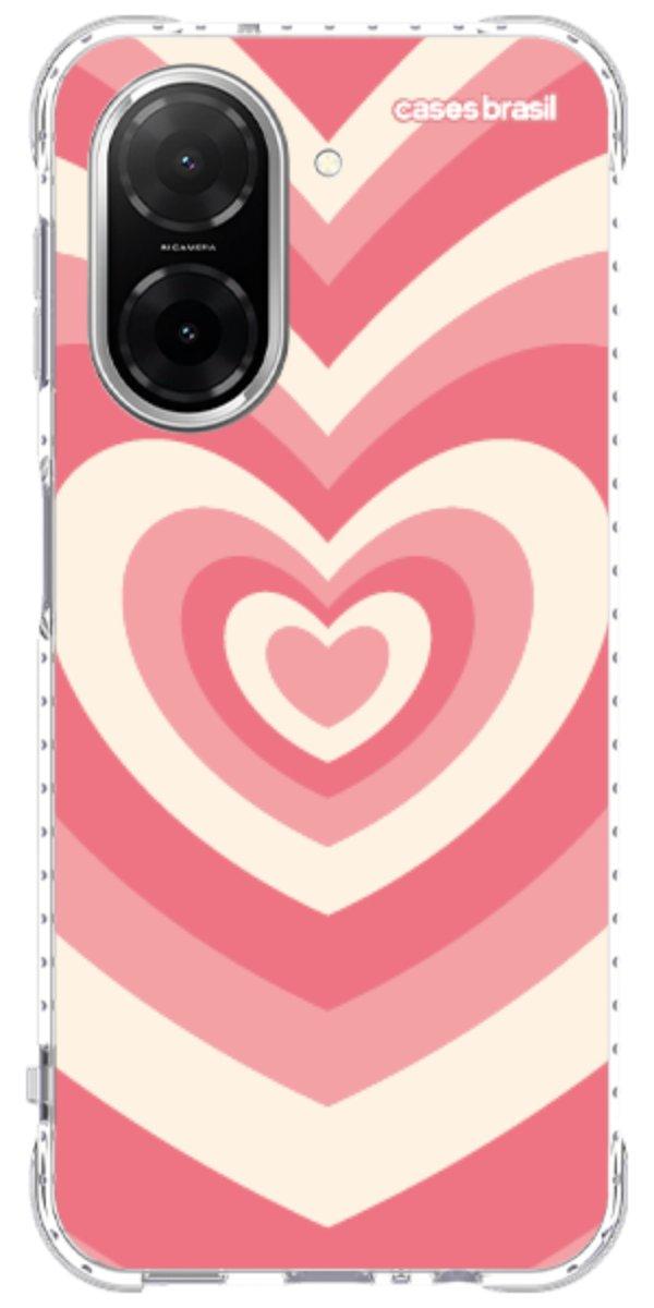 Capinha para Celular Coração Retrô Coral
