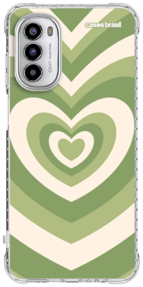 Capinha para Celular Coração Retrô Verde